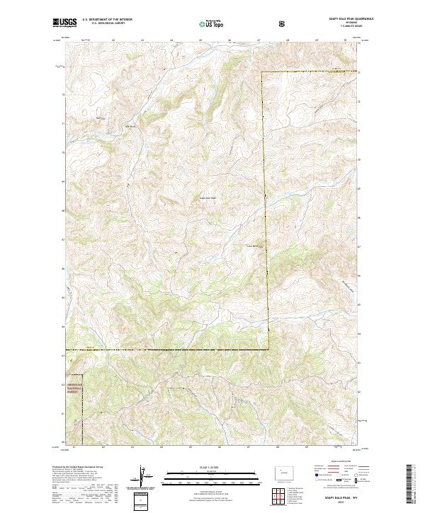 USGS Topographic Map – Soapy Dale Peak