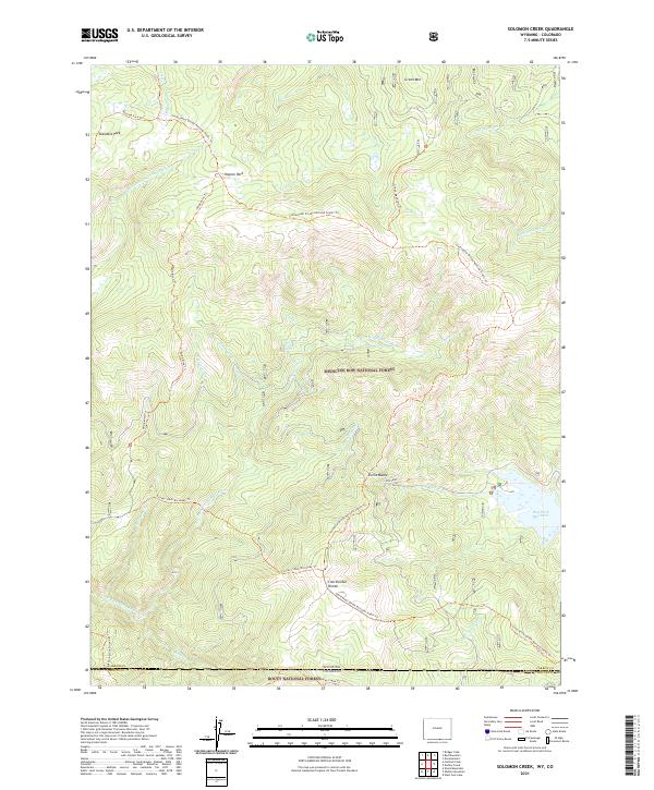 USGS Topographic Map – Solomon Creek