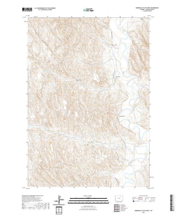 USGS Topographic Map – Somerville Flats West