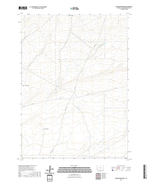 USGS Topographic Map – Sooner Reservoir