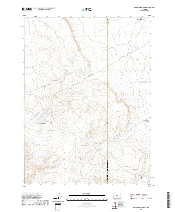USGS Topographic Map – South Barrel Spring