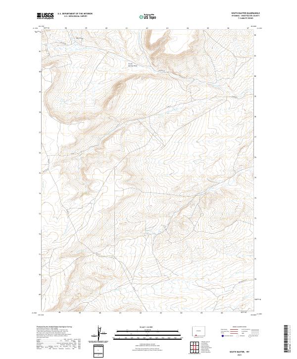 USGS Topographic Map – South Baxter
