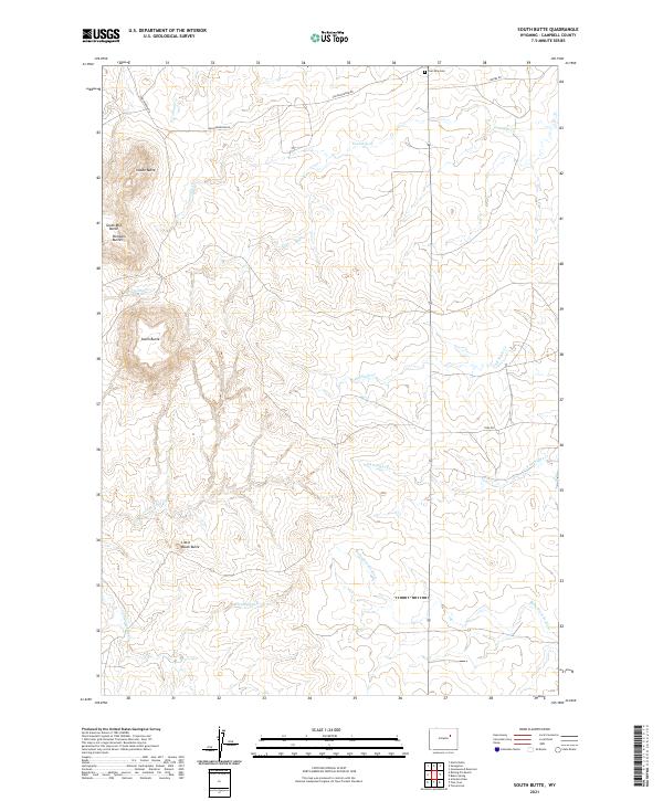 USGS Topographic Map – South Butte