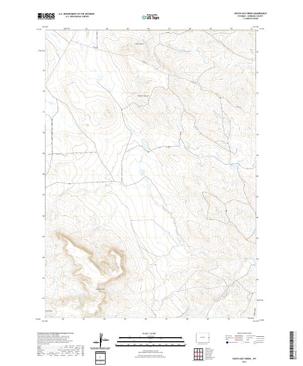 USGS Topographic Map – South Oat Creek