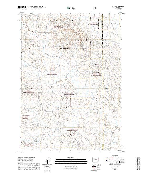 USGS Topographic Map – Split Hill