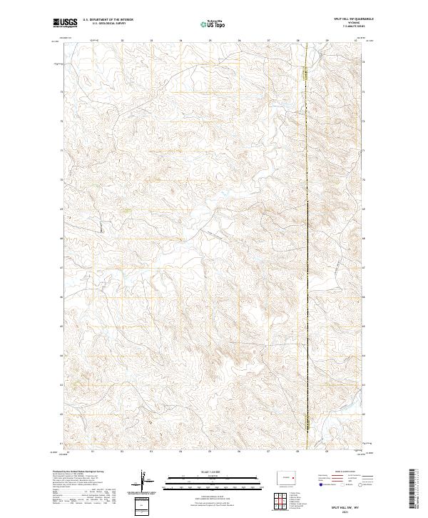 2021 Map of Split Hill SW, 2021 Print