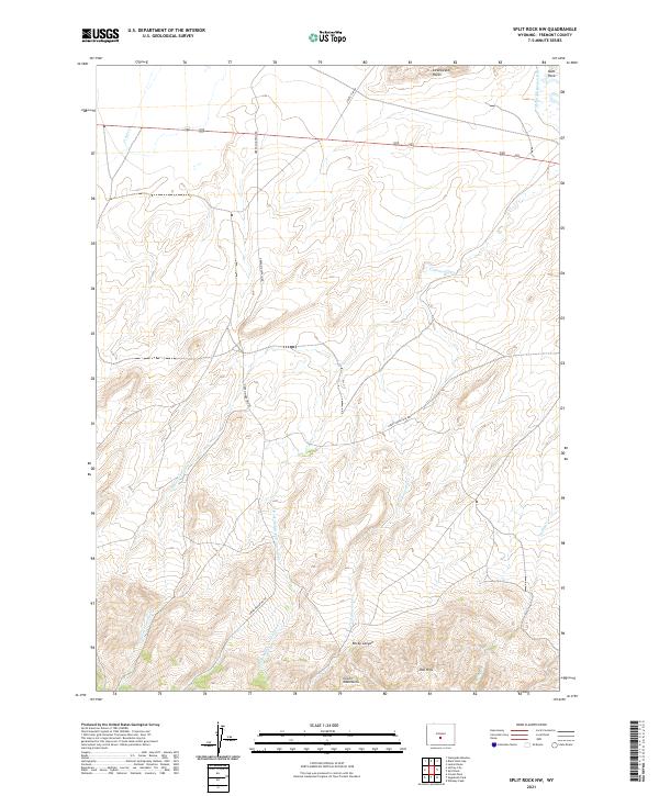 USGS Topographic Map – Split Rock NW