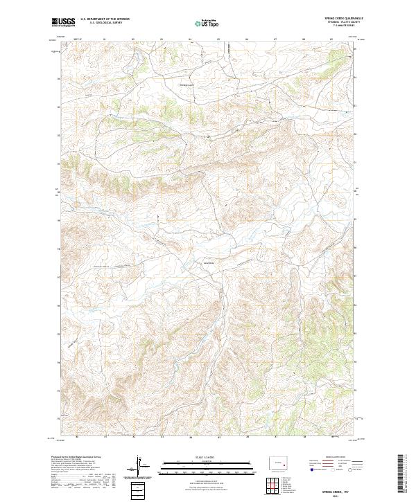 USGS Topographic Map – Spring Creek