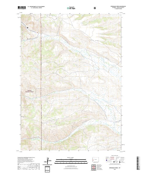 USGS Topographic Map – Springman Creek