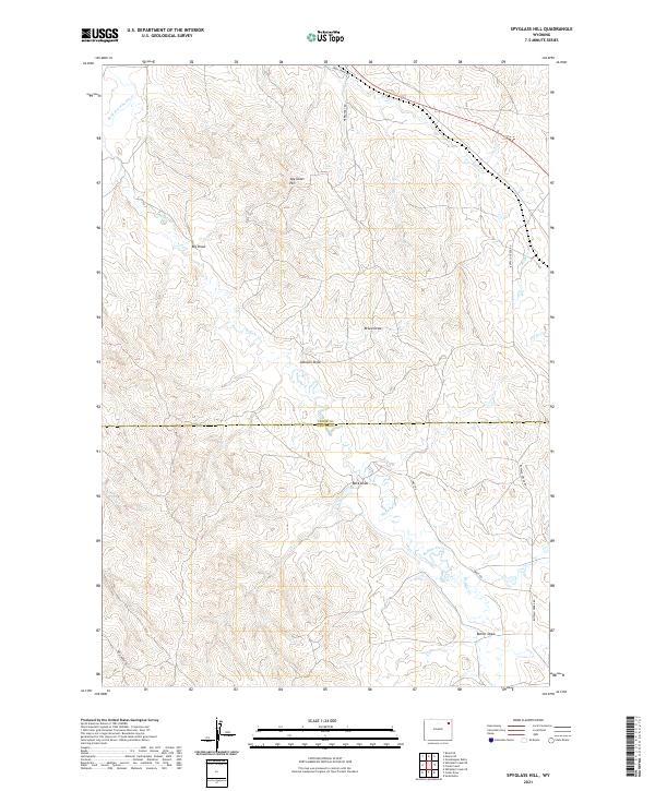 USGS Topographic Map – Spyglass Hill