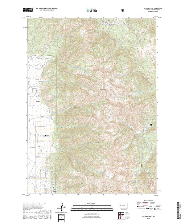 USGS Topographic Map – Stewart Peak