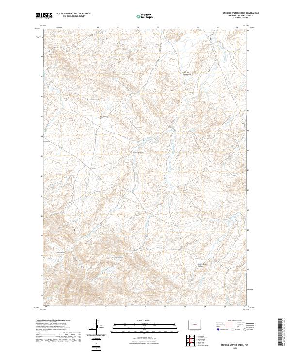 USGS Topographic Map – Stinking Water Creek
