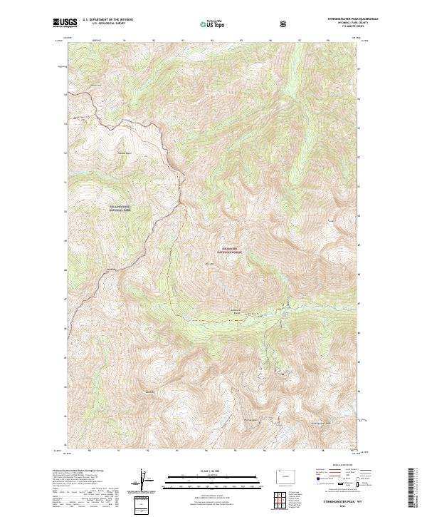 USGS Topographic Map – Stinkingwater Peak