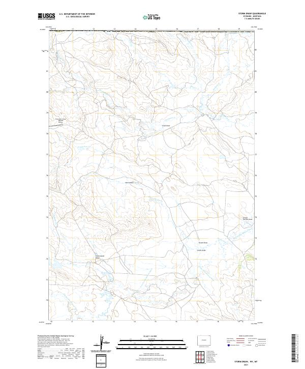 USGS Topographic Map – Storm Draw