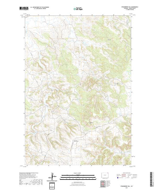 USGS Topographic Map – Strawberry Hill