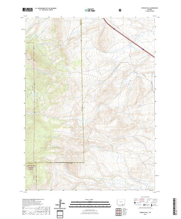 USGS Topographic Map – Strouss Hill