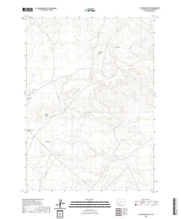 USGS Topographic Map – Stud Horse Butte