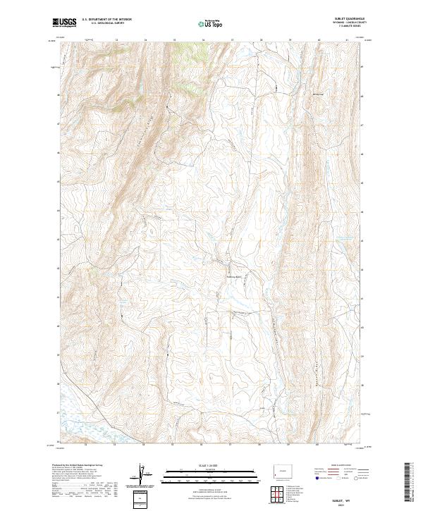 USGS Topographic Map – Sublet