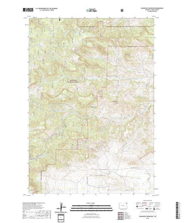 USGS Topographic Map – Sugarloaf Mountain