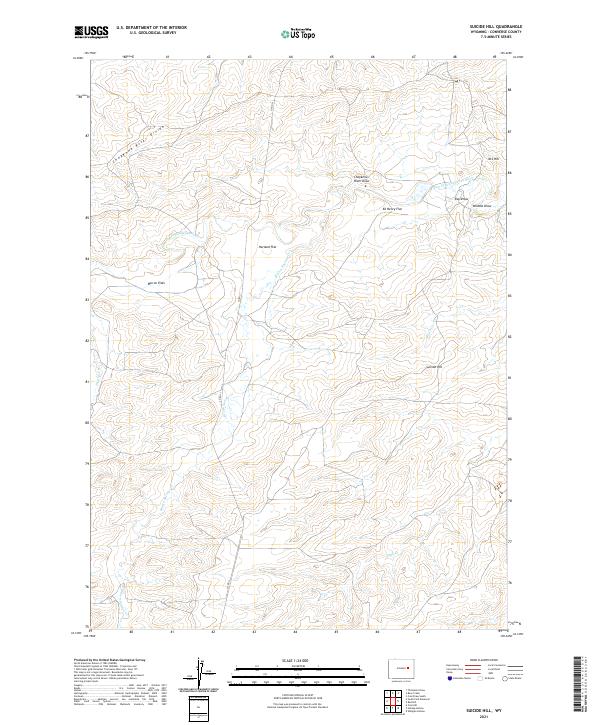 USGS Topographic Map – Suicide Hill