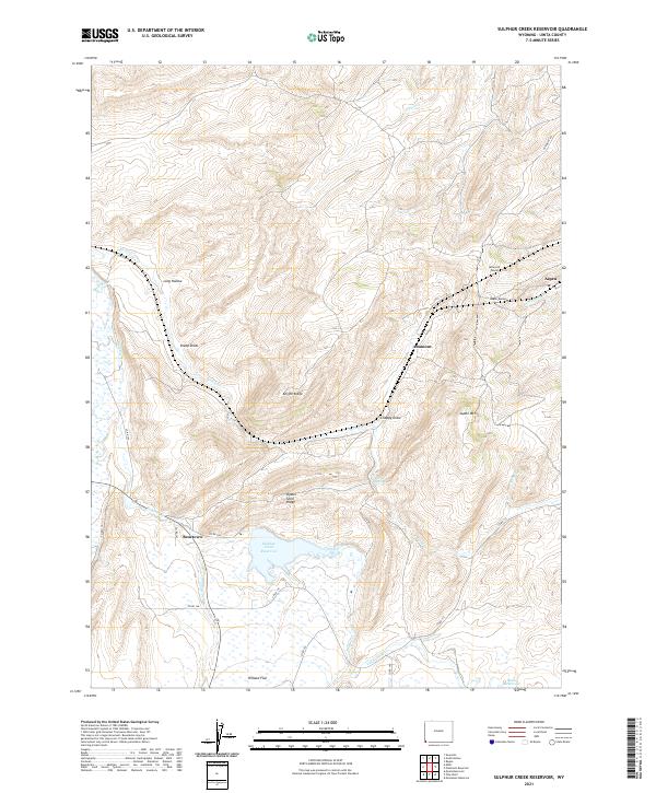 USGS Topographic Map – Sulphur Creek Reservoir