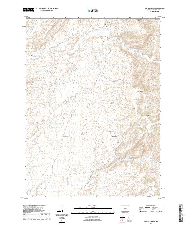 USGS Topographic Map – Sulphur Springs