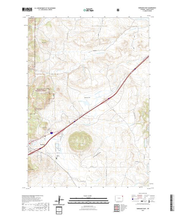 USGS Topographic Map – Sundance East