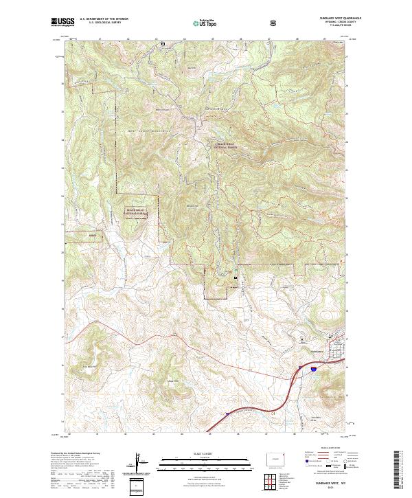 USGS Topographic Map – Sundance West