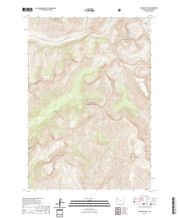 USGS Topographic Map – Sunlight Peak