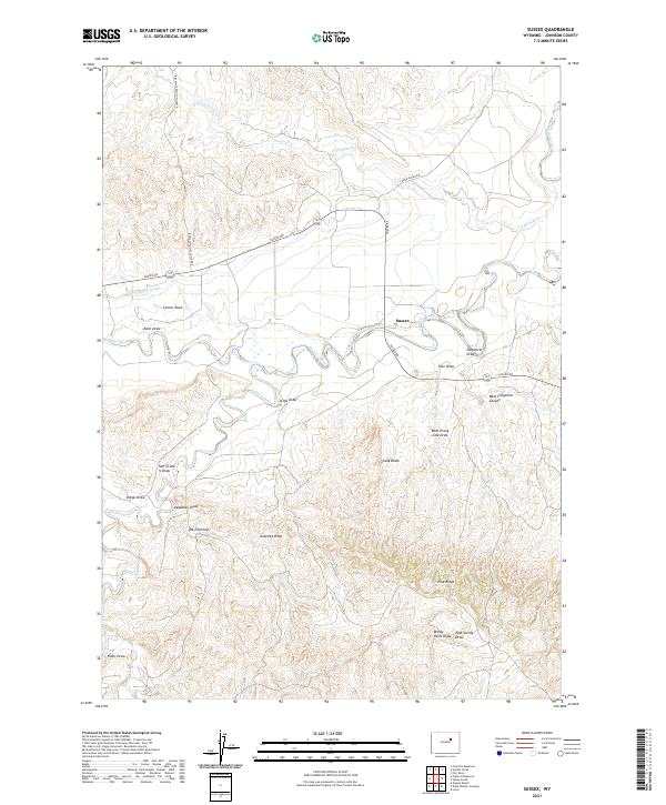 USGS Topographic Map – Sussex