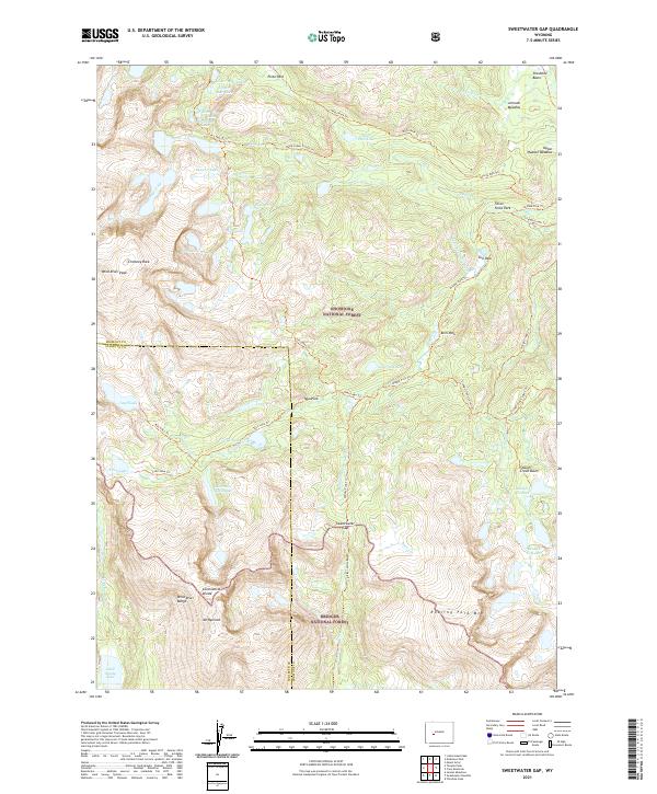 USGS Topographic Map – Sweetwater Gap