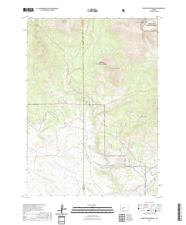 USGS Topographic Map – Sweetwater Needles