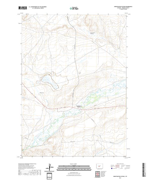 USGS Topographic Map – Sweetwater Station
