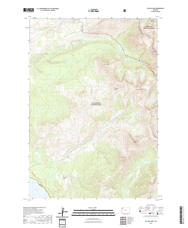 USGS Topographic Map – Sylvan Lake
