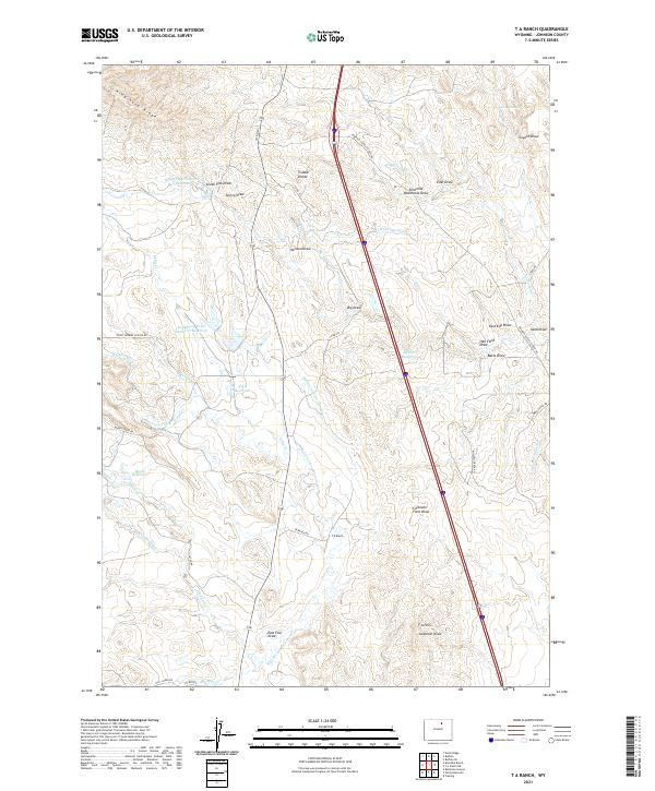 USGS Topographic Map – T A Ranch