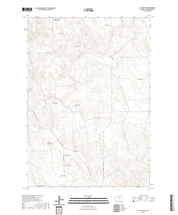 USGS Topographic Map – T A Ranch NE
