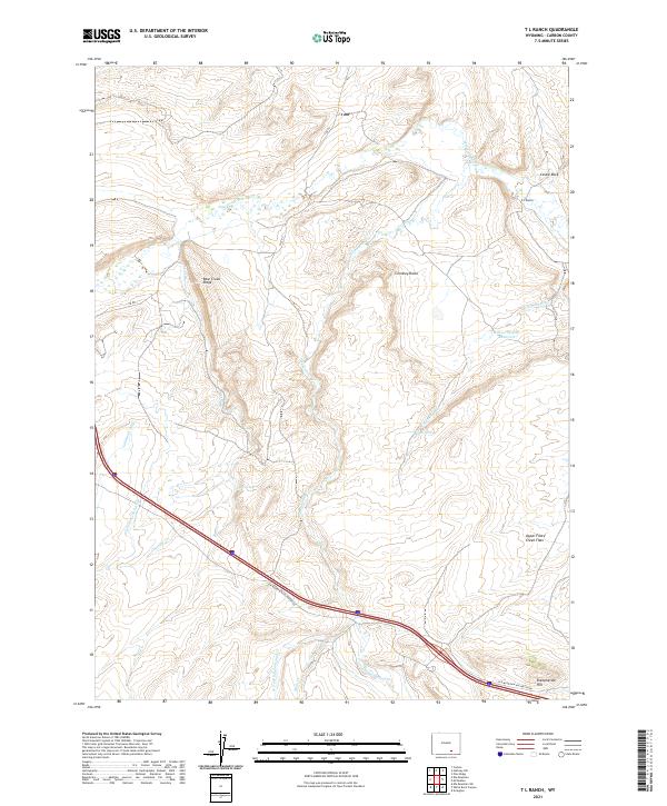 USGS Topographic Map – T L Ranch