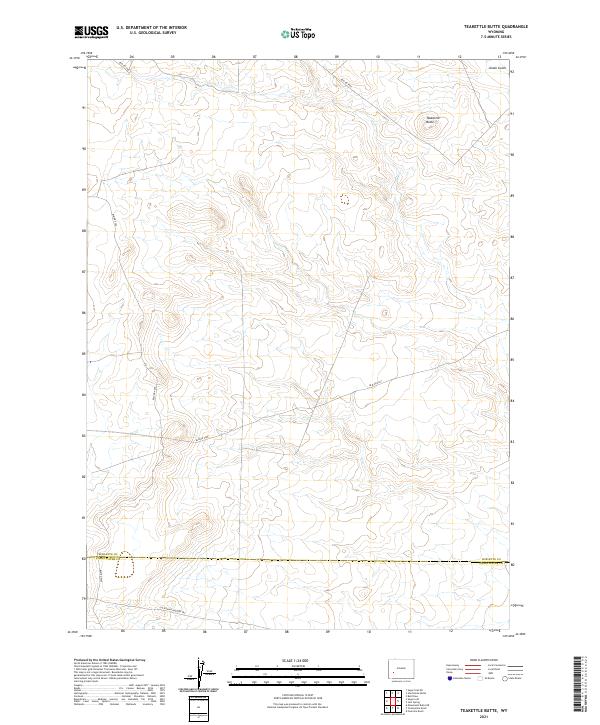 USGS Topographic Map – Teakettle Butte