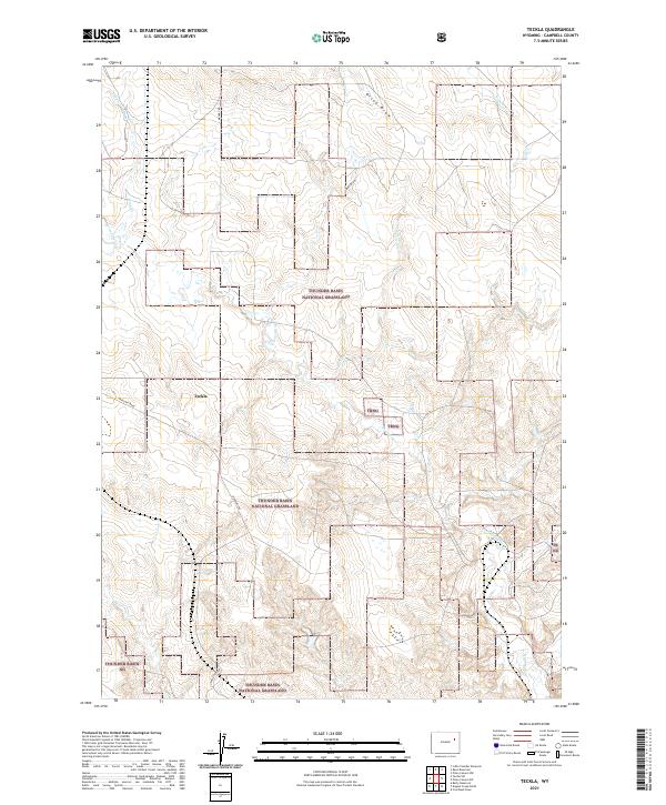 USGS Topographic Map – Teckla