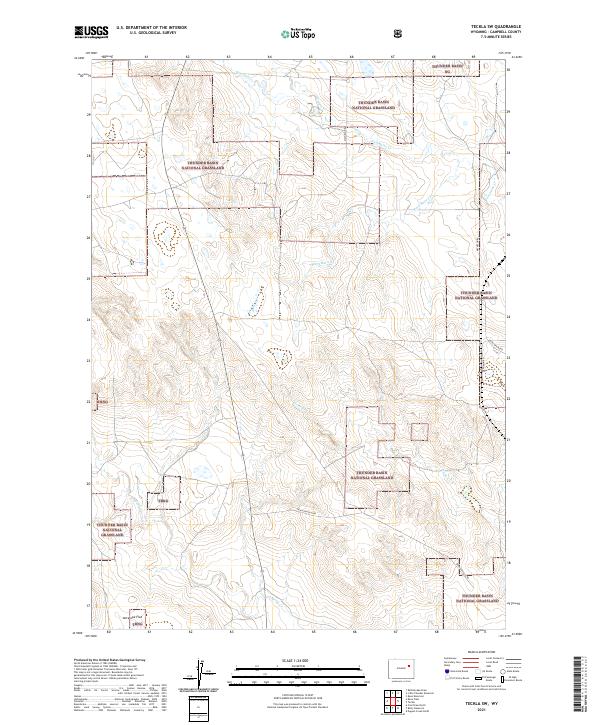 USGS Topographic Map – Teckla SW