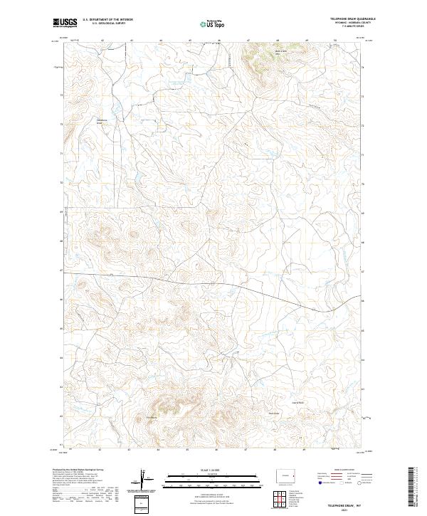 USGS Topographic Map – Telephone Draw