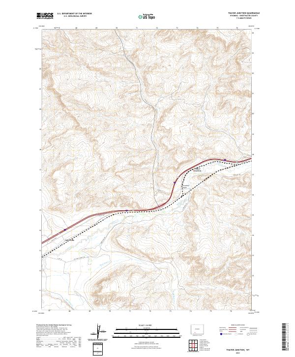 USGS Topographic Map – Thayer Junction