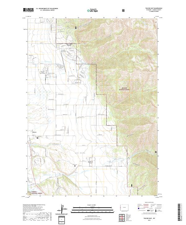 USGS Topographic Map – Thayne East