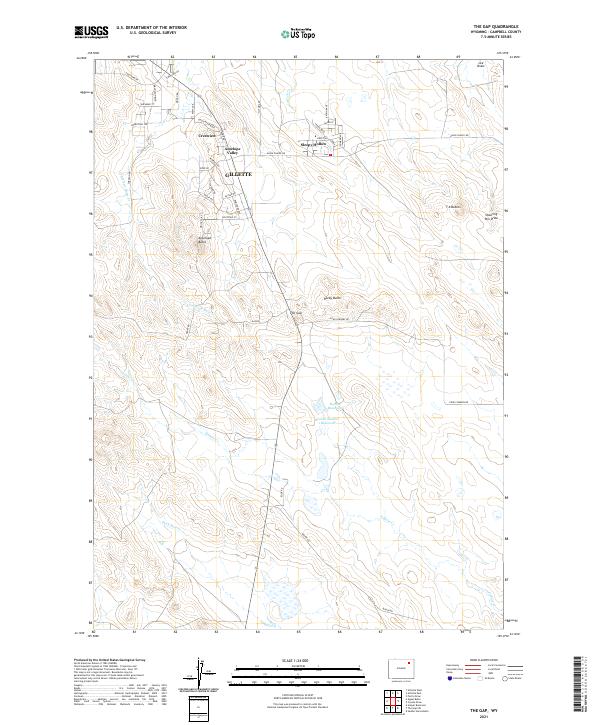 USGS Topographic Map – The Gap