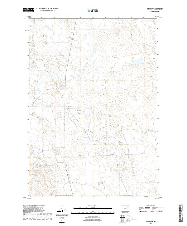 USGS Topographic Map – The Gap SW