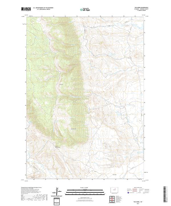 USGS Topographic Map – The Horn