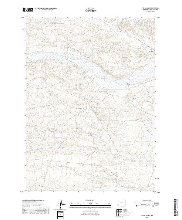 USGS Topographic Map – The Palisades