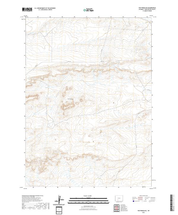 USGS Topographic Map – The Pinnacles