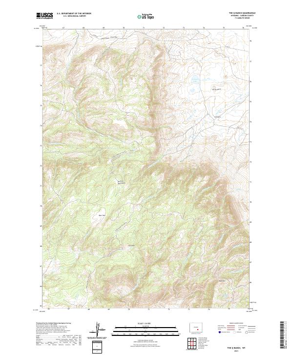 USGS Topographic Map – The Q Ranch
