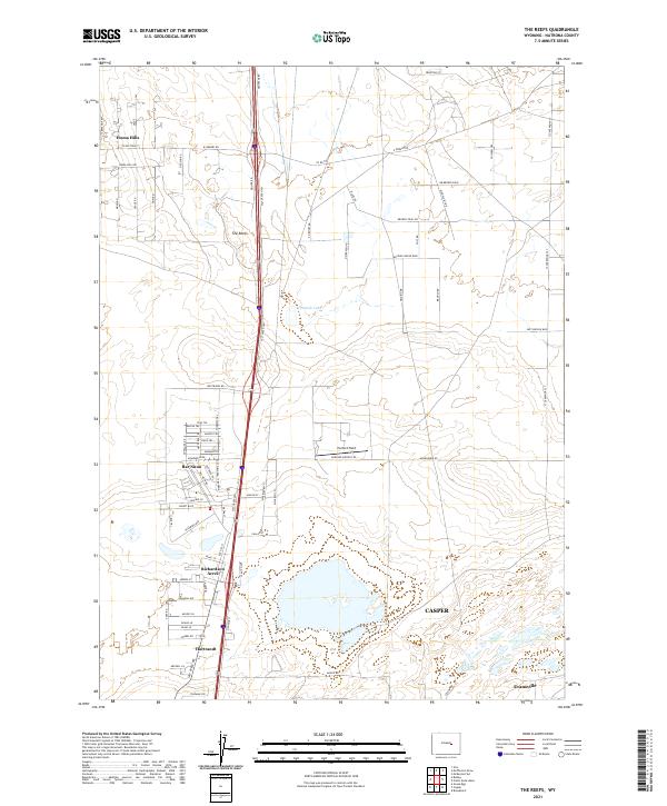 USGS Topographic Map – The Reefs